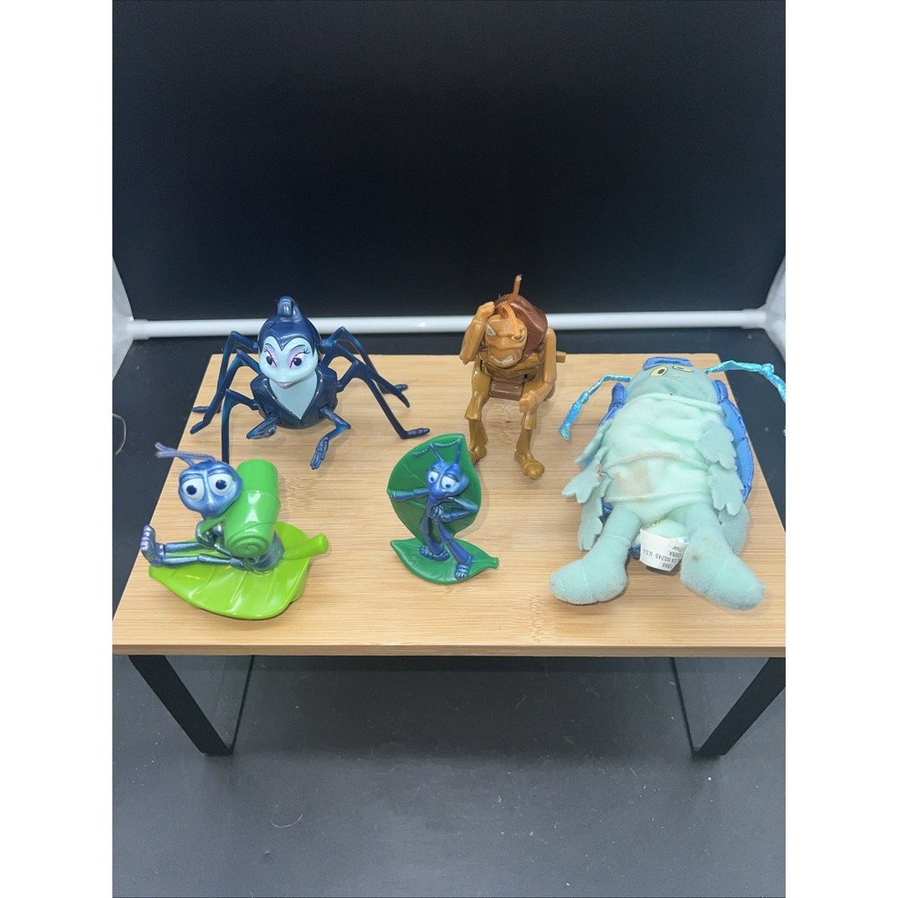 VTG Disney Pixar McDonalds 'A Bugs Life' Happy Meal Toy Lot Of 5 Figures